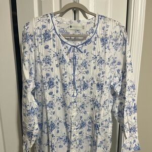 Light weight cotton floral robe